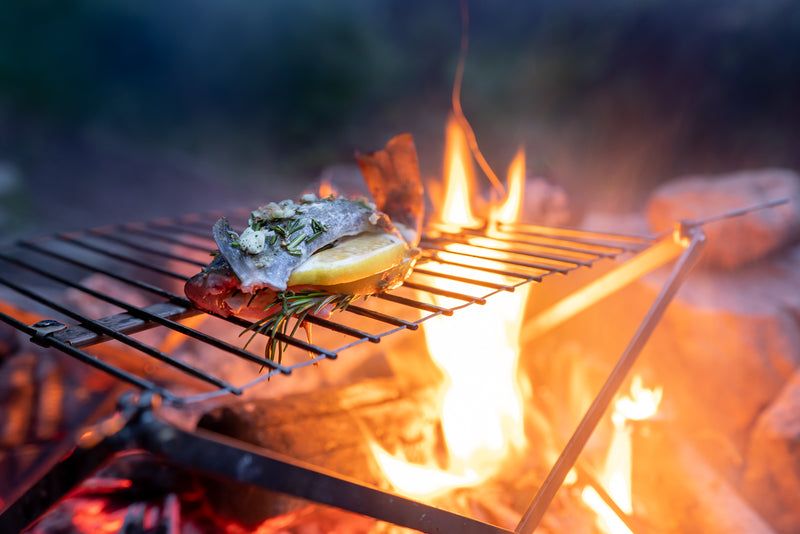 Campfire Grilled Freshwater Trout